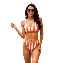 The best-selling striped bikini of 2020. It is fashionable and body-sculpted. Wearing it will make you passionate.